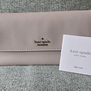 kate spade Blush Pink Saffiano Leather Wallet